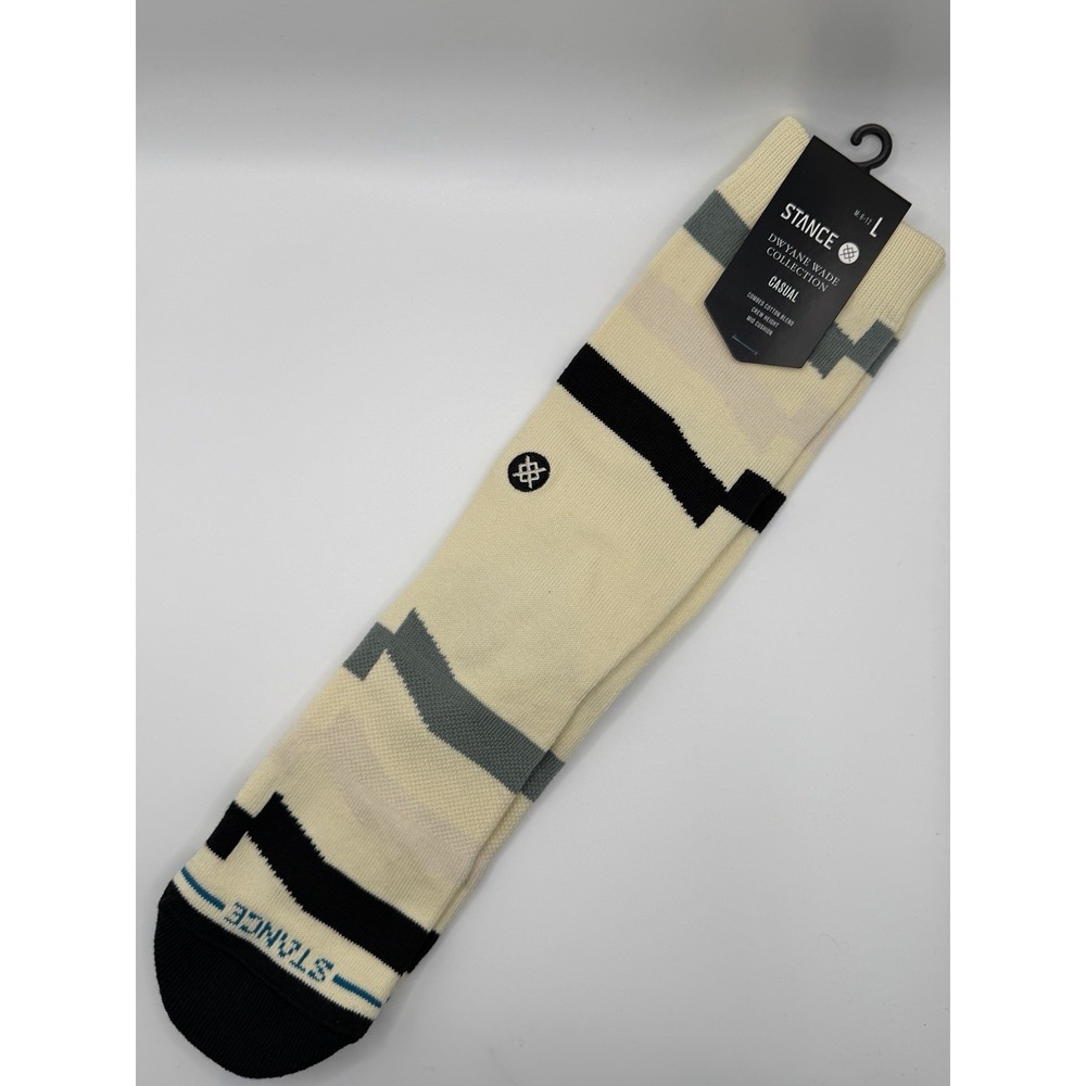Stance Dwyane Wade NBA Collection Casual Crew Socks Canvas A555C23SLA Large NWT